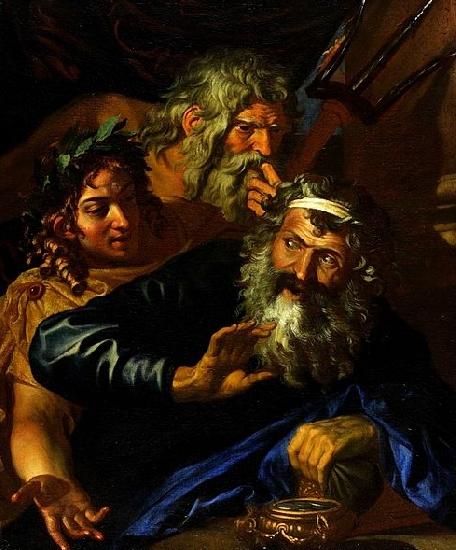 Girolamo Troppa Laomedon Refusing Payment to Poseidon and Apollo oil painting image